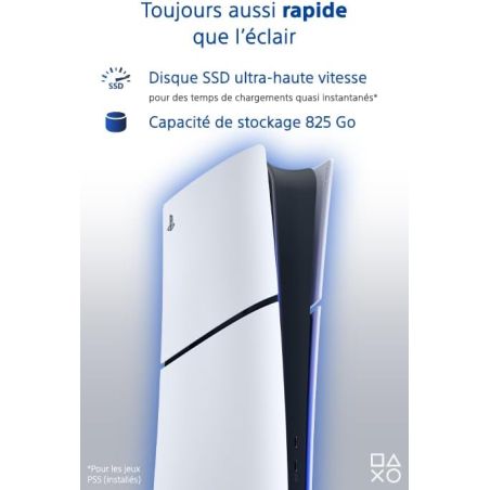 CONSOLE PS5 DIGITALE MODELE SLIM 1 TO