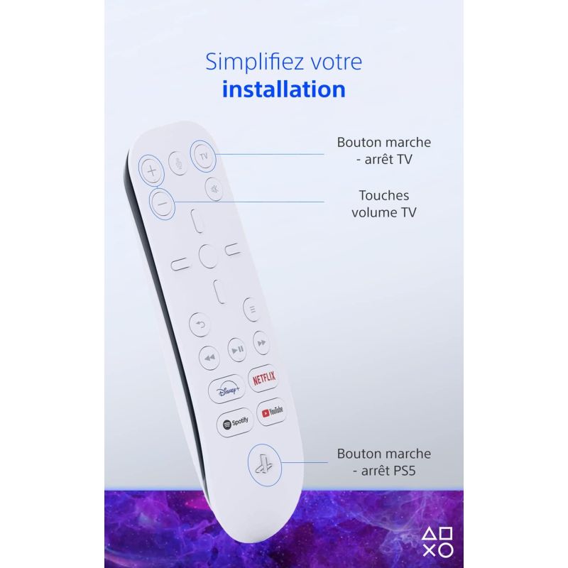 PS5 MEDIA REMOTE CONTROL