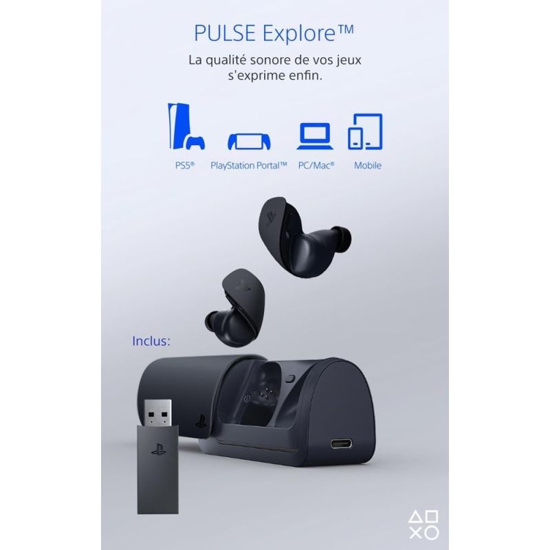 PULSE EXPLORE MIDNIGHT BLACK P5 WIRELESS EARPHONES