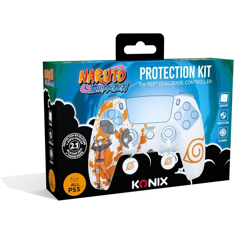 PROTECTIVE CASE FOR DUALSENSE PS5 KURAMA/KYUBI NAURTO WHITE