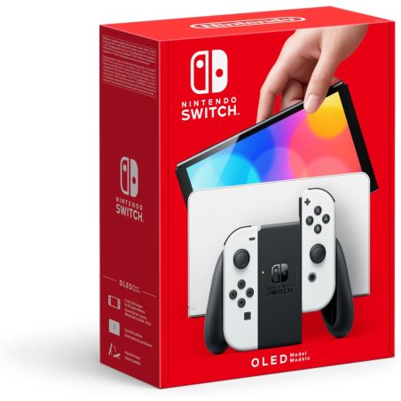 CONSOLE NINTENDO SWITCH OLED + JOY CON BLANC