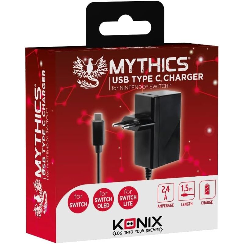 CHARGEUR MY SWITCH 5V MYTHICS NOIR
