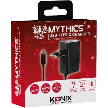 CHARGEUR MY SWITCH 5V MYTHICS NOIR