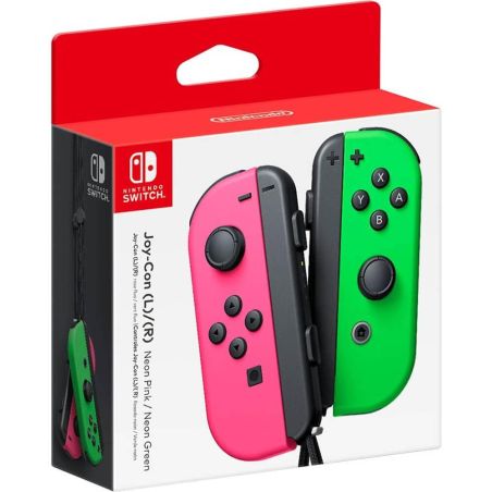 PAIRE JOY CON SWITCH JOY-CON ROSE VERTE