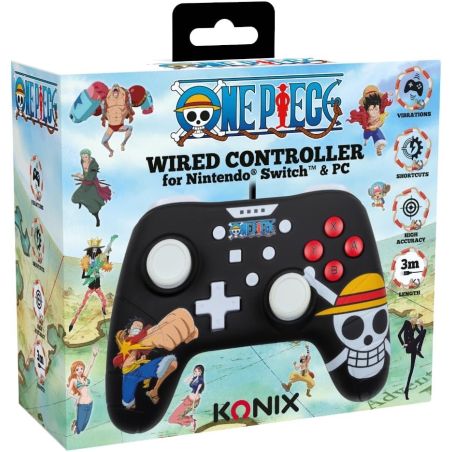 ONE PIECE WIRED SWITCH & PC CONTROLLER BLACK