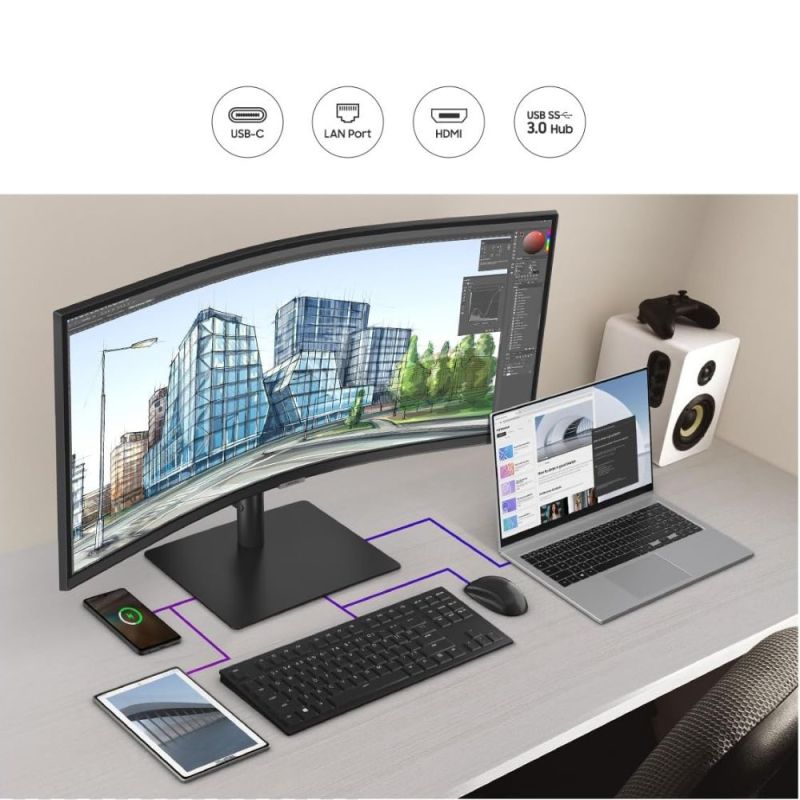 MONITEUR PC S65UC VIEWFINITY 86 CM 65' INCURVE WQHD