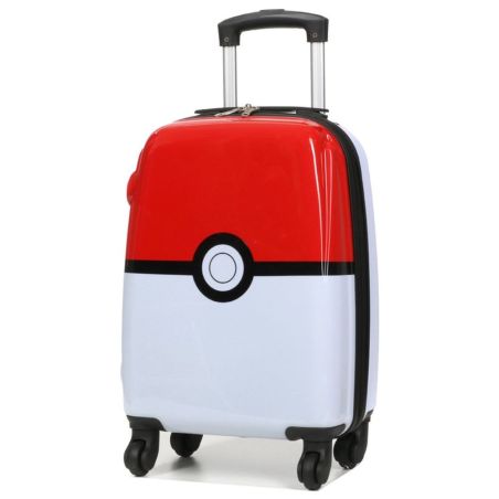 VALISE CABINE RIGIDE POKEMON POKEBALL 54CM