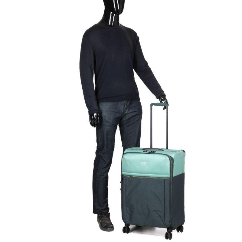 VALISE BROCHANT 3 67 CM EXT 4DR BLEU OUTREMER