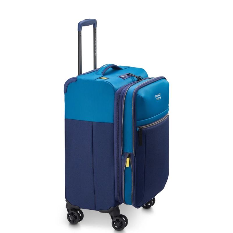VALISE BROCHANT 3 67 CM EXT 4DR BLEU OUTREMER