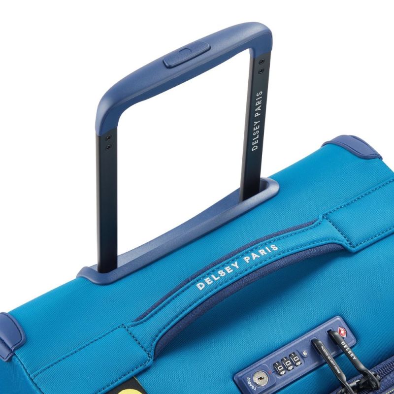 VALISE BROCHANT 3 67 CM EXT 4DR BLEU OUTREMER