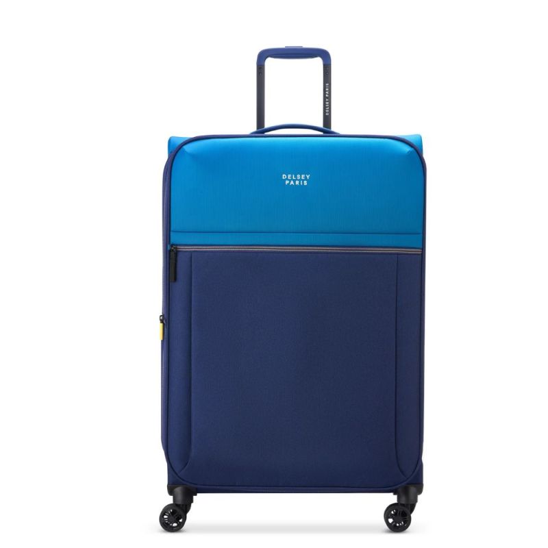 VALISE BROCHANT 3 67 CM EXT 4DR BLEU OUTREMER