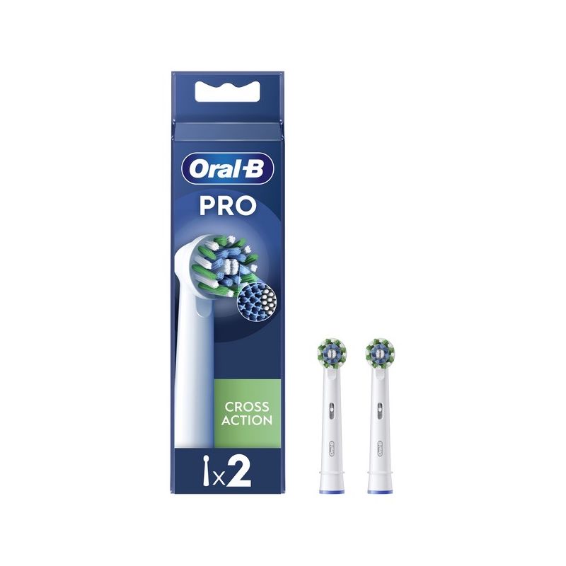 TETES DE BROSSE ORAL B CROSS ACTION X2
