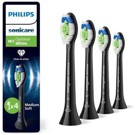 TETES DE BROSSE A DENTS SONICARE OPTIMAL AVEC BRUSHSYNC NOIR (X 4)
