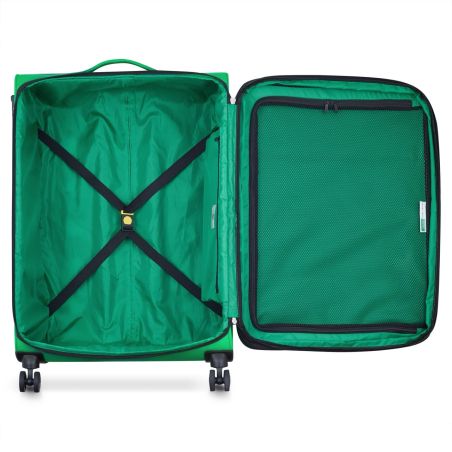SOFT SUITCASE COLOR BLOCK TR EXT 4DR 76 CM GREEN