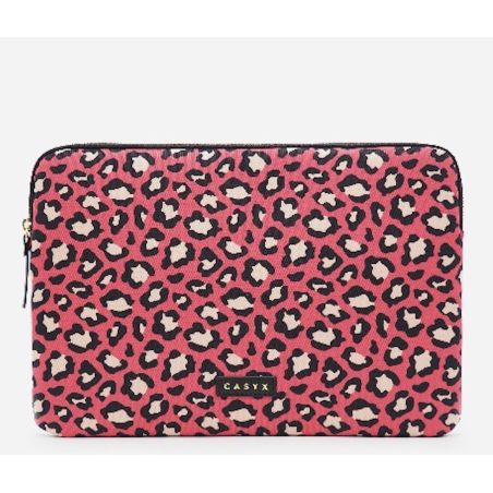 POCHETTE TABLETTE CLASSIQUE ROSE LEOPARD
