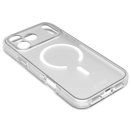 COQUE MAGSAFE DROPTEC IPHONE 17 PRO MAX TRANSPARENTE GIVREE