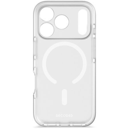 COQUE MAGSAFE IPHONE 17 PRO DROPTEC TRANSPARENT FROST BLANC