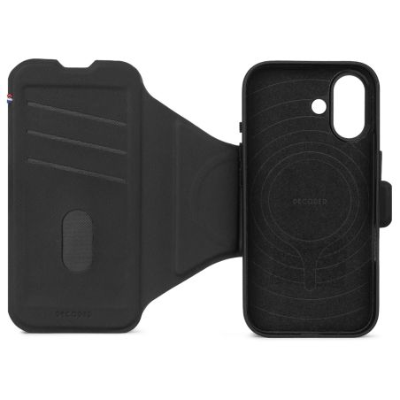 FOLIO IPHONE 17 SILICONE TEXTURE PHANTOM BLACK