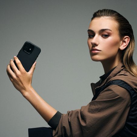 COQUE MAGASAFE IPHONE 17 CUIR NOIR