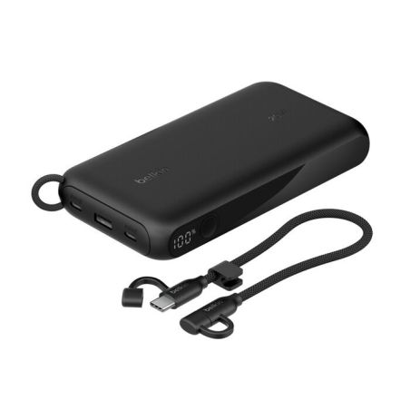 20K POWER BANK WITH 2XUSB-C + USB DISPLAY BLACK