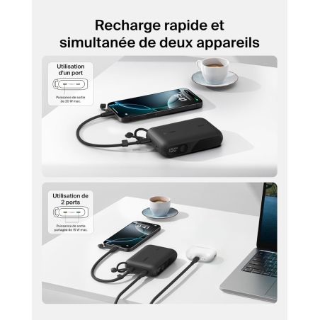 BATTERIE EXTERNE 10K AVEC ECRAN INTEGRE