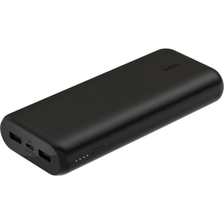 BATTERIE EXTERNE 20000 MAH USB-C ET 2 USB-A NOIR