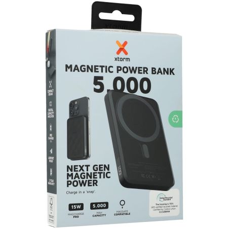 BATTERIE MAGNETIQUE SANS FIL 5000 MAH NOIR