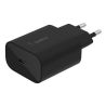 CHARGEUR SECTEUR RAPIDE USB-C 25W PD ET PPS NOIR