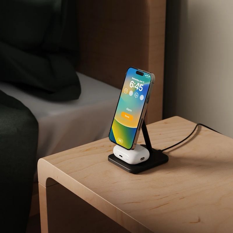 HIRISE 2 DELUXE 2 IN 1 QI2 WIRELESS CHARGING STAND