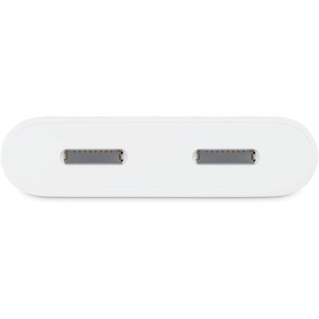 ADAPTATEUR LIGHTNING 2 EN 1 BLANC