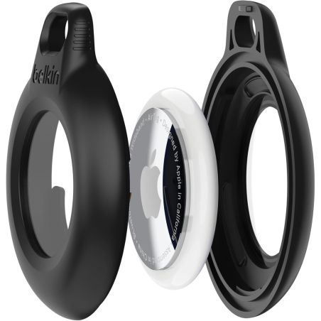 PROTECTION RING WITH CLIP FOR AIRTAG BLACK