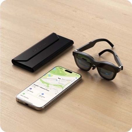 FINDALL GLASSES CASE BLACK VEGETABLE LEATHER