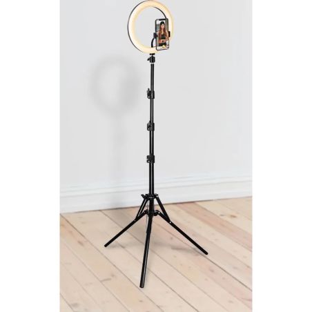 KIT INFLUENCE VLOGGING XL ANNEAU LUMINEUX 26CM AVEC TREPIED 1.6M SANS