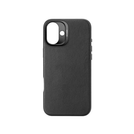 COQUE IPHONE 16 PLUS COMPATIBLE MAGSAFE CUIR NOIR
