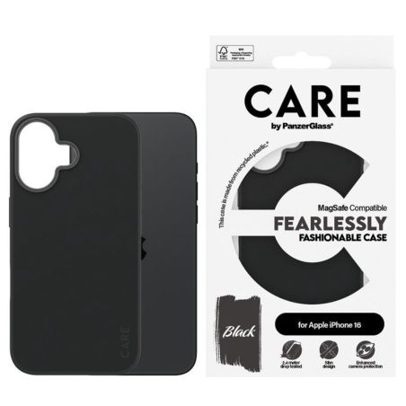 COQUE RIGIDE MAGSAFE FASHIONABLE CARE POUR IPHONE 16 NOIR