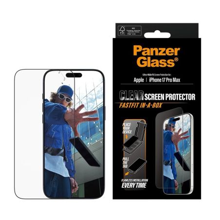 IPHONE 17 PRO MAX UW SCREEN PROTECTOR WITH FASTFIT IN-A-BOX