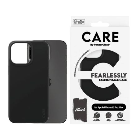 COQUE RIGIDE FASHIONABLE CARE POUR IPHONE 15 PRO MAX NOIR