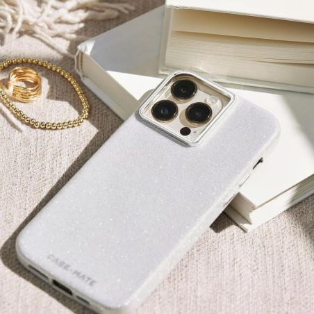 COQUE MAGSAFE POUR IPHONE 15 PRO MAX SILICONE SHIMMER IRIDESCENT