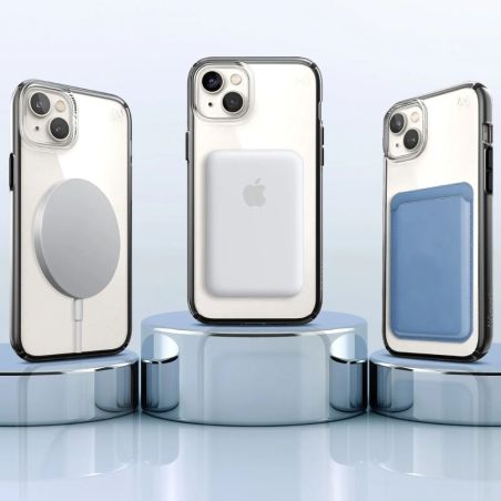 COQUE PRESIDIO PERFECT CLEAR GEO IPHONE 14 PLUS/15 PLUS NOIR