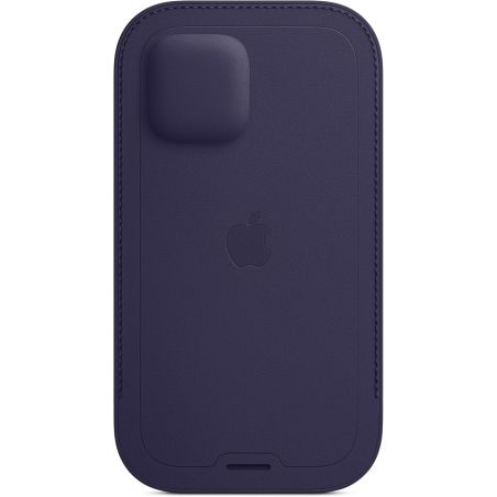 COQUE EN CUIR IPHONE 12 PRO MAX CUIR DEEP VIOLET