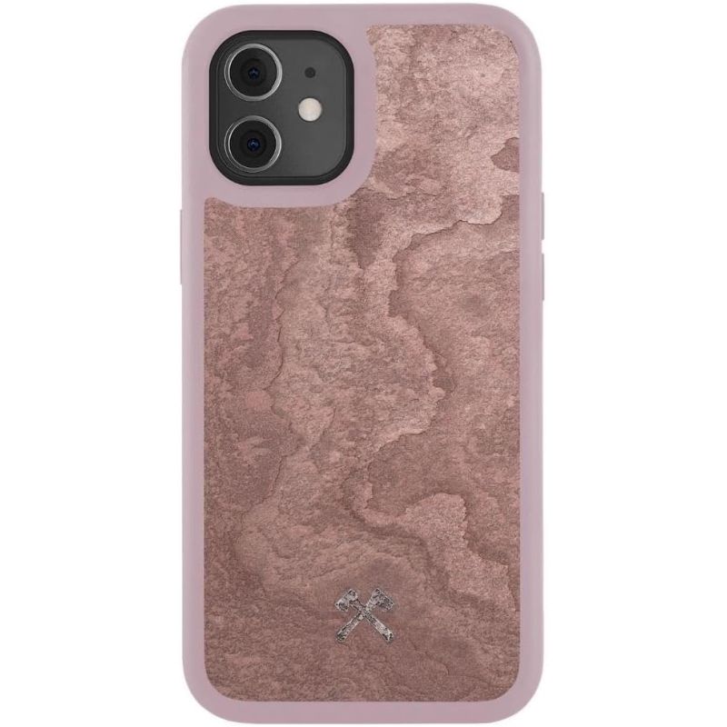 COQUE BUMPER EN PIERRE IPHONE 12 MINI CANYON ROUGE