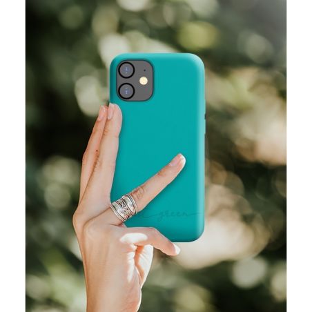 COQUE BIODEGRADABLE IPHONE 12 MINI BLEU LAGON
