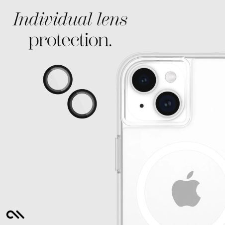 Black Camera Lens Protector for iPhone 15 and 15 Plus