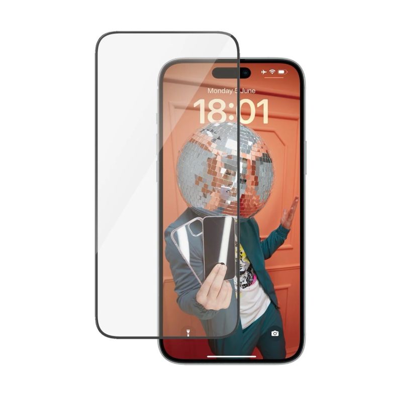 VERRE TREMPE POUR IPHONE 15 PLUS COUPE ULTRA LARGE UWF