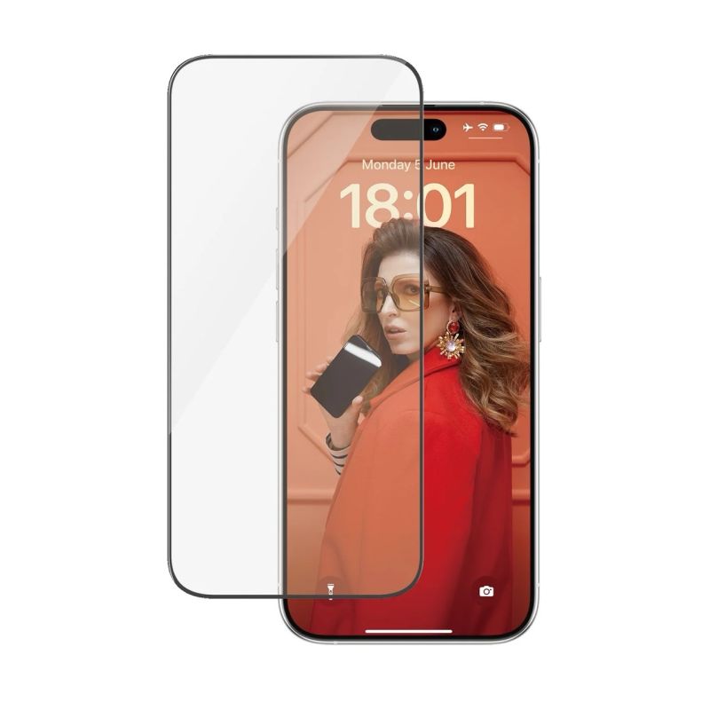 VERRE TREMPE POUR IPHONE 15 PRO COUPE ULTRA LARGE UWF