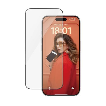 VERRE TREMPE POUR IPHONE 15 PRO COUPE ULTRA LARGE UWF