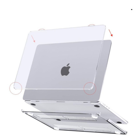 COQUE MACBOOK AIR 15'' PLASTIQUE TRANSPARENT