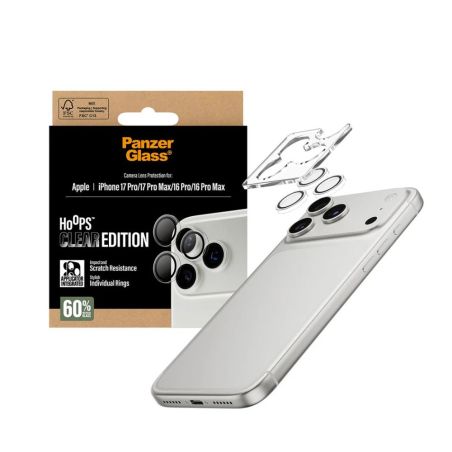 PROTECTEUR OBJECTIF IPHONE 17 PRO/17 PRO MAX/ 16 PRO/16 PRO MAX TRANSPARENT