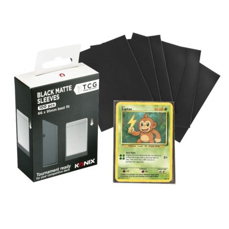 BLACK MATE CARD PROTECTORS X100