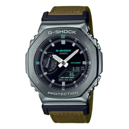 G-SHOCK UTILITY METAL GM-2100CB KHAKI GRAY WATCH